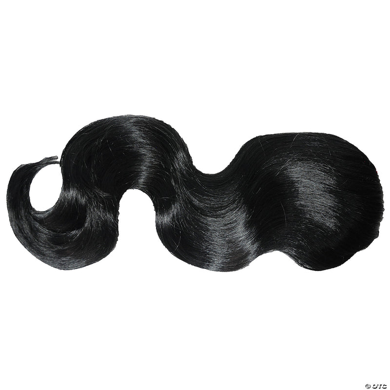 16-Inch Synthetic Fall Hairpiece - BLACK - image 1