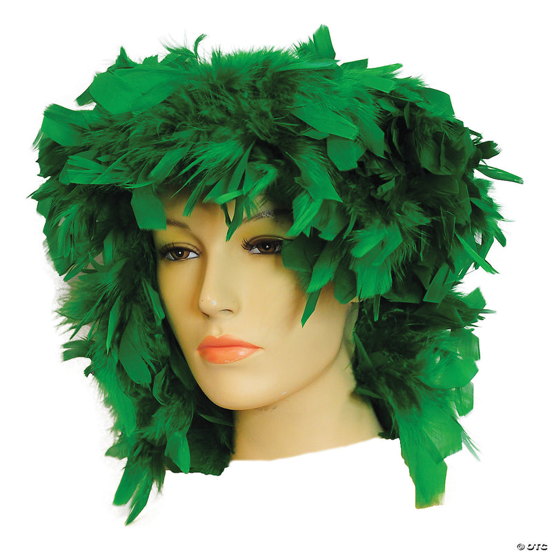 Phyllis Diller Feather Wig - BLACK - image 2