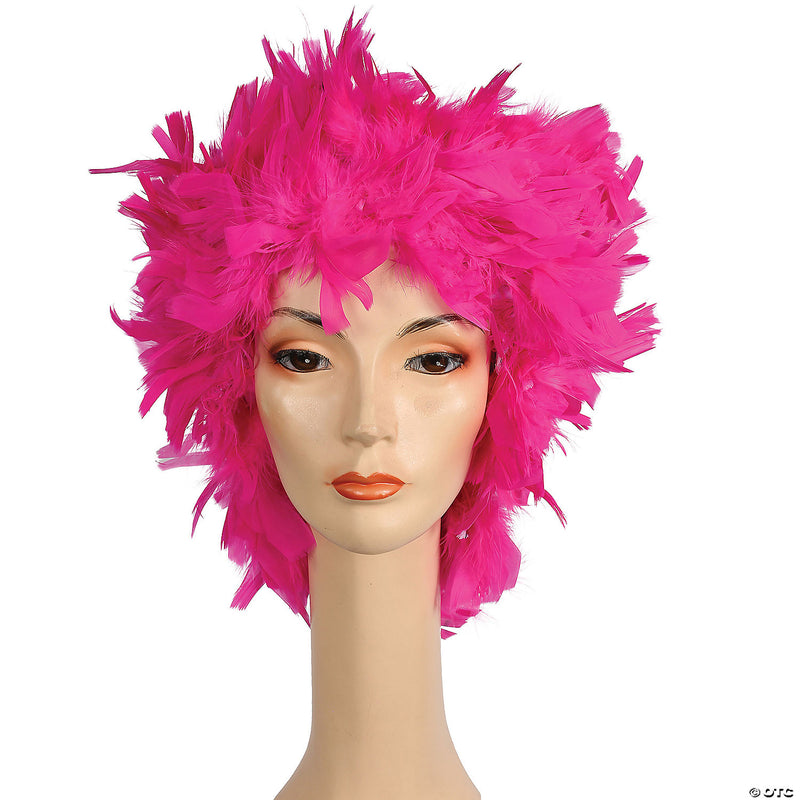 Phyllis Diller Feather Wig - BLACK - image 3