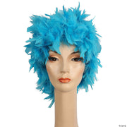 Phyllis Diller Feather Wig - BLACK - image 5