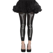 Women's Footless Bone Tights | Costume-Shop.com - MULTICOLOR - image 2