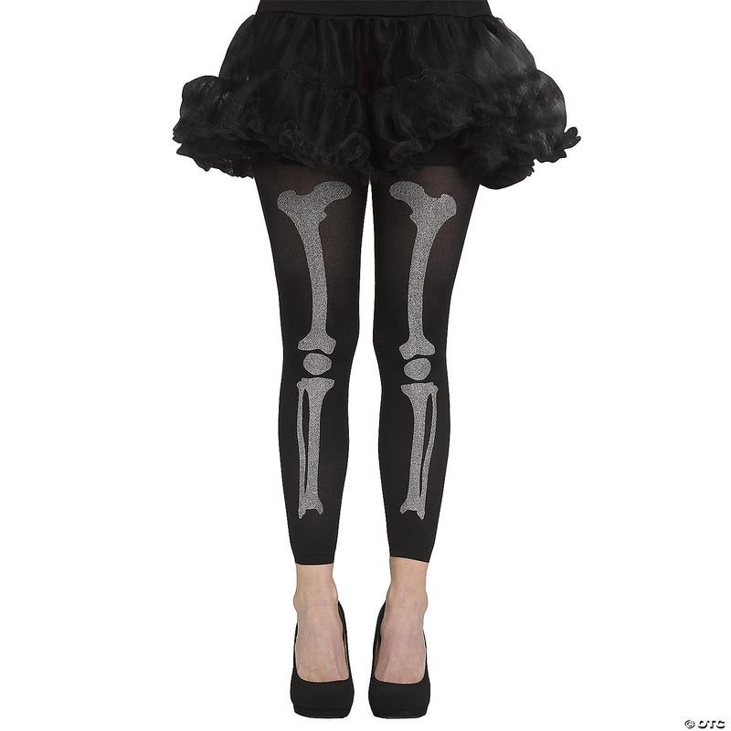 Women's Footless Bone Tights | Costume-Shop.com - MULTICOLOR - image 2