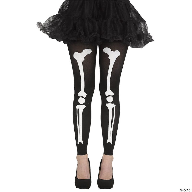 Women's Footless Bone Tights | Costume-Shop.com - MULTICOLOR - image 3