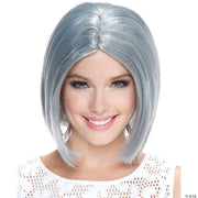 Center Part Frosted Bob Wig - PINK - image 2