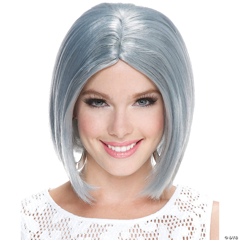 Center Part Frosted Bob Wig - PINK - image 2