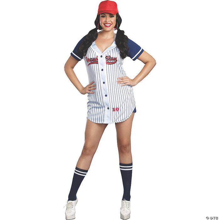 Women’s Grand Slam Baseball Costume - Large