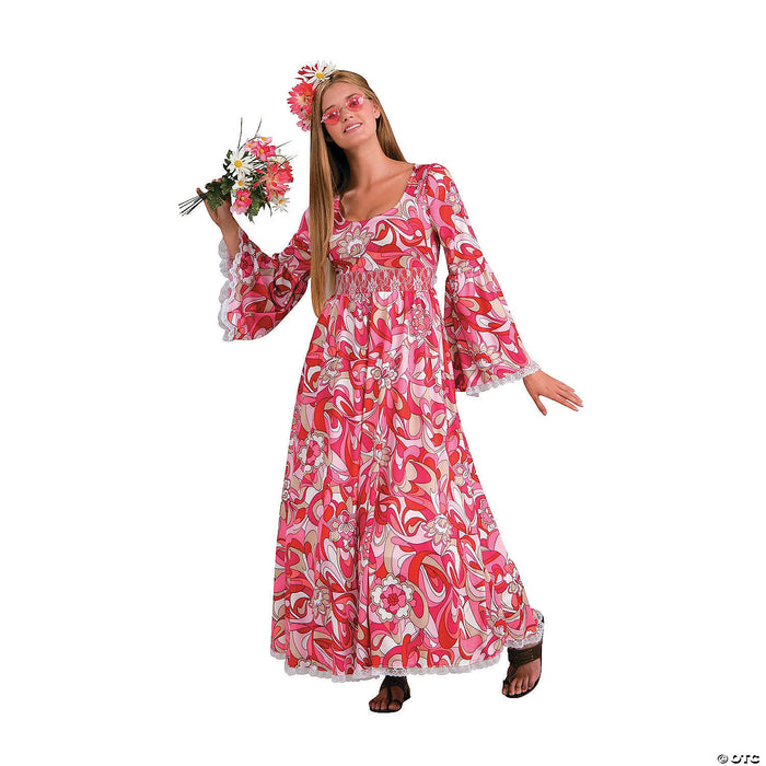Women’s Hippie Flower Child Costume - Standard