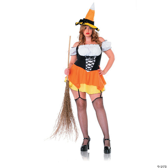 Women's Kandy Korn Sexy Witch Costume - Extra Small