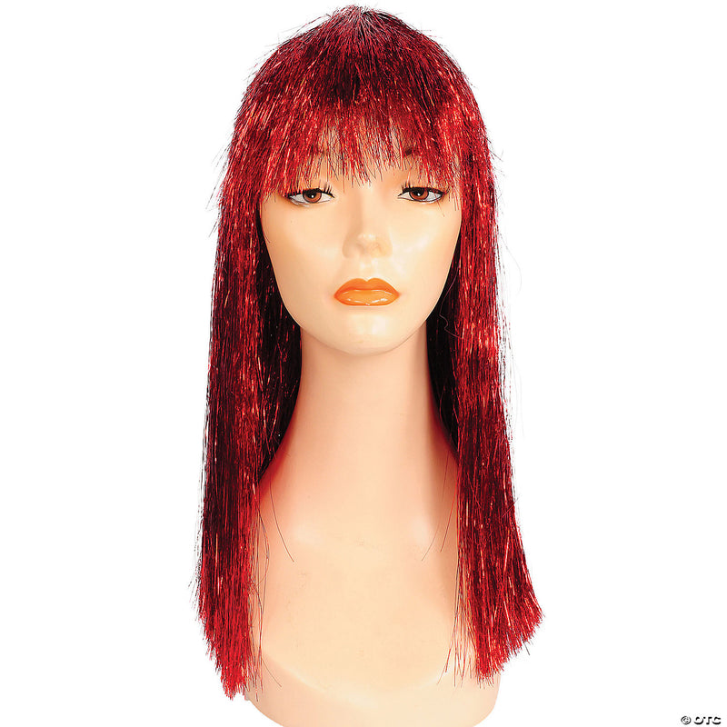 Women's Long Tinsel Pageboy Wig - MULTICOLOR - image 2