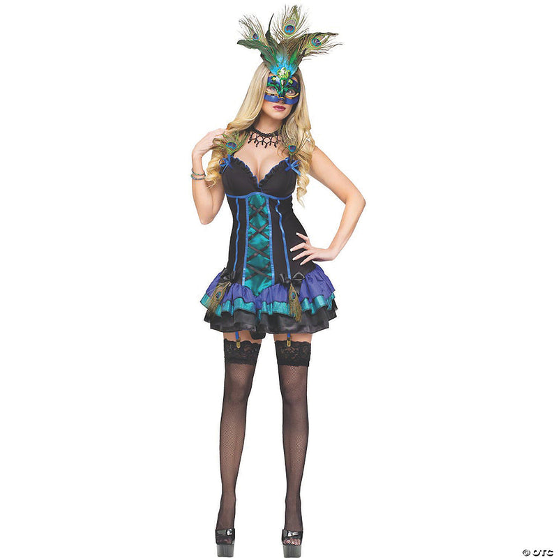 Women’s Midnight Peacock Costume - Extra Small - XSMALL - image 1