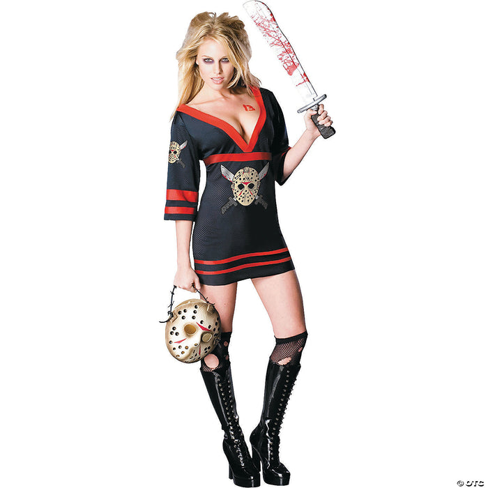 Women’s Miss Sexy Friday the 13th Voorhees Costume - Large