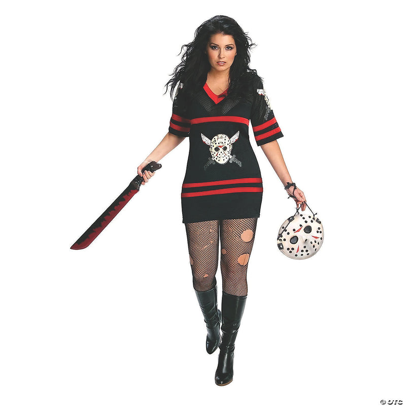 Miss Sexy Voorhees Costume - Plus Size Elegance Meets Spooky Thrills! 🏒🔪 - WOMEN 14-16 - image 1
