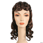Curly 1940s Movie Wig - BLACK - image 3