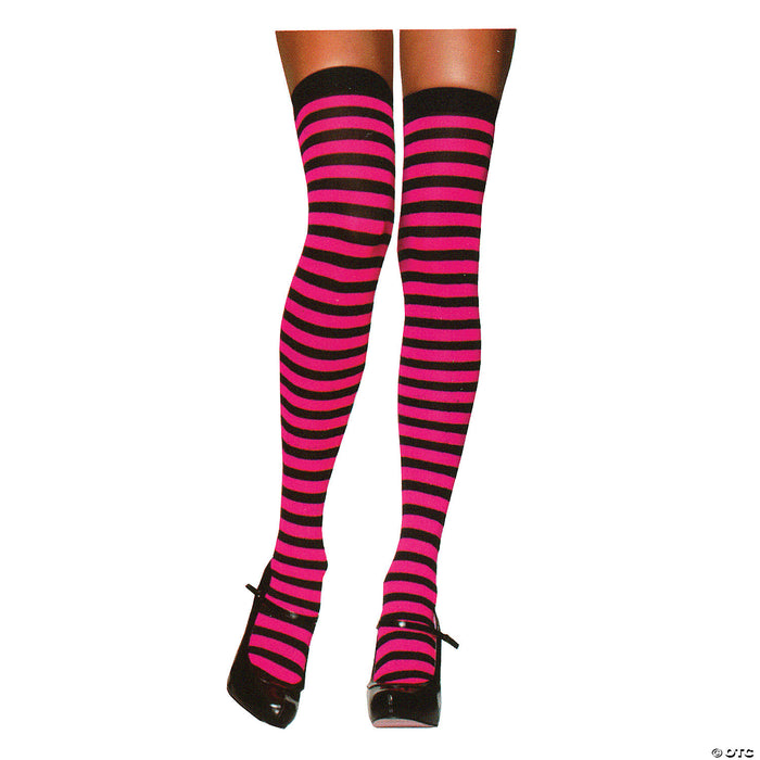 Women's Nylon Striped Thigh-High | Costume-Shop.com