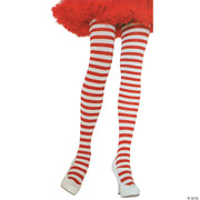 Women's Nylon Striped Tights | Costume-shop.com - GREEN-NEON - image 2