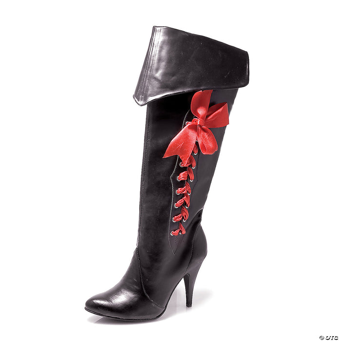 Women's Pirate Boot With Ribbons