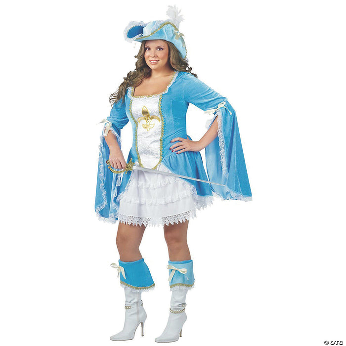 Women’s Plus Size Madam Musketeer Costume - XXL