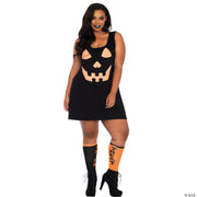 Plus Size Pumpkin Jersey Dress | Costume-Shop.com - 3X-LARGE - image 2
