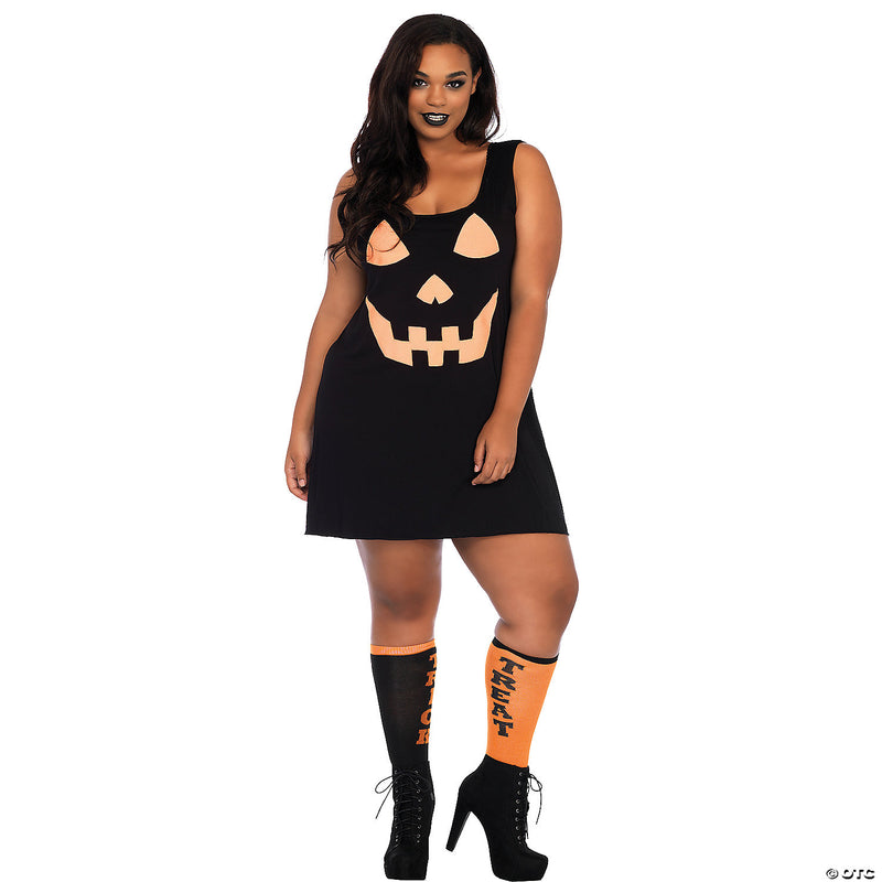 Plus Size Pumpkin Jersey Dress | Costume-Shop.com - 3X-LARGE - image 2