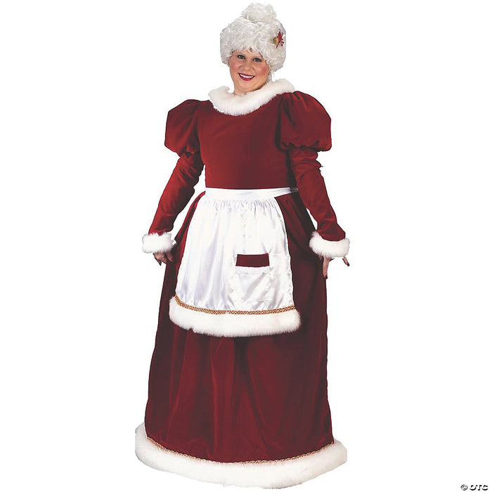Women’s Plus Size Velvet Mrs. Santa Claus Costume - XXL