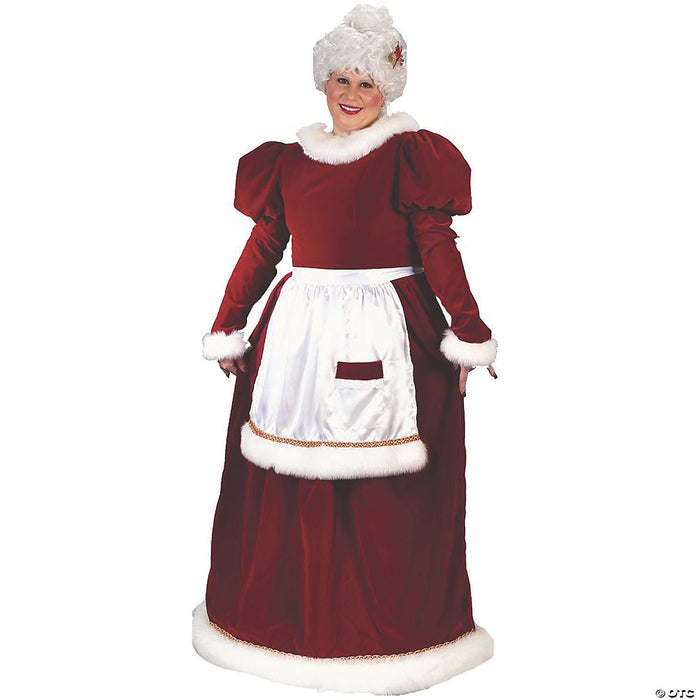 Women's Plus Size Velvet Santa Claus Costume XXL — The