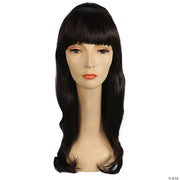 Long Shimmering Priscilla Wig - BLACK - image 3