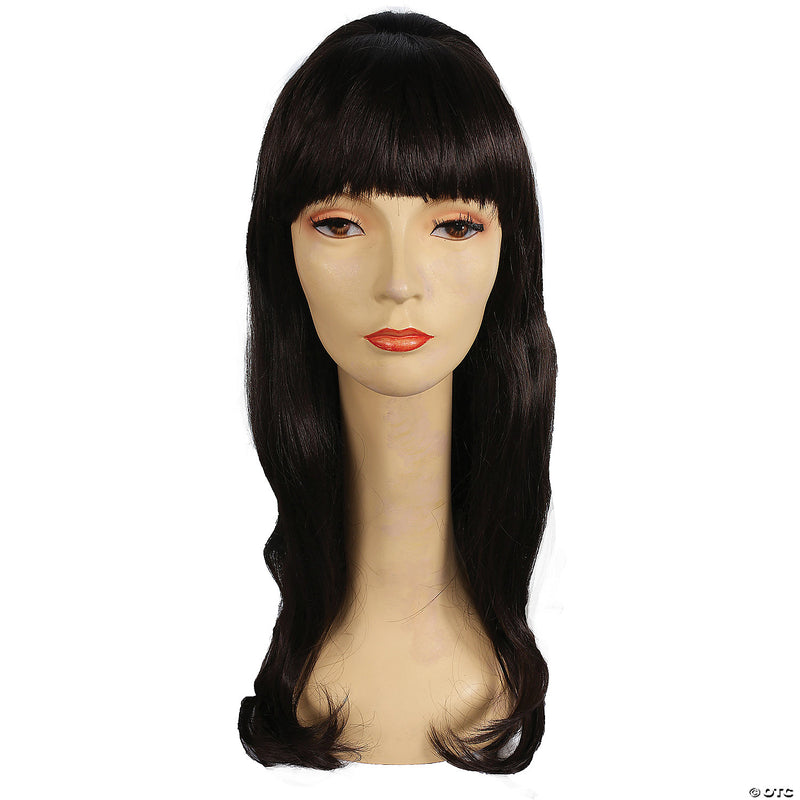 Long Shimmering Priscilla Wig - BLACK - image 3