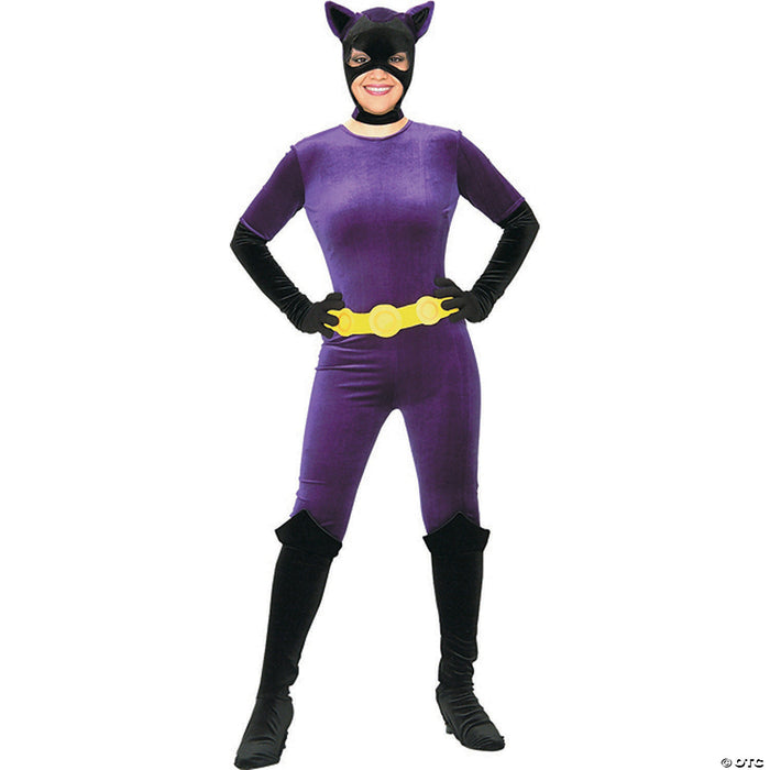 Women's Purple Catwoman Costume - Small