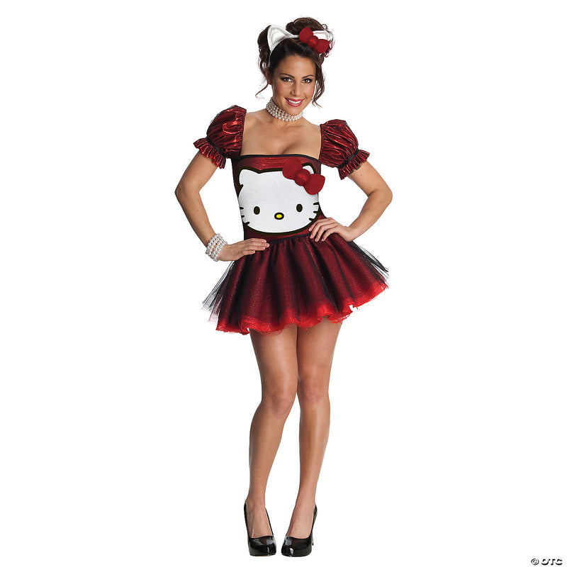 Women's Red Hello Kitty Costume - XSMALL - image 1