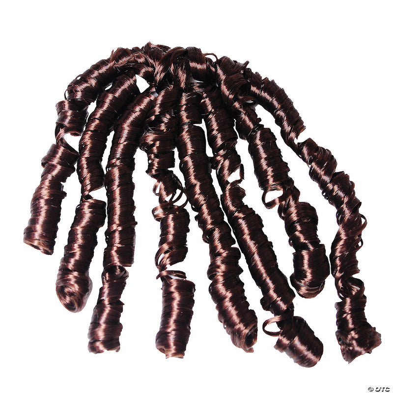 Women's Round Curly Braid Wig - BROWN-DARK - image 4