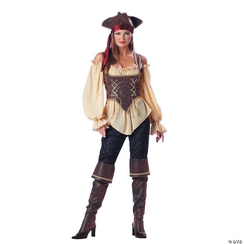 Women's Rustic Pirate Lady Costume - Medium - WOMEN 8-10 - image 1