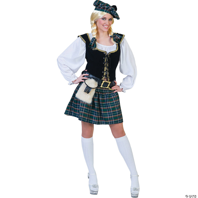 Women's Scottish Lass Costume - ADULT LARGE - image 2