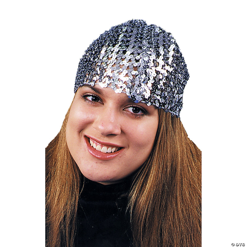 Women's Sequin Cloche Hat | Costume-Shop.com - BLACK - image 2