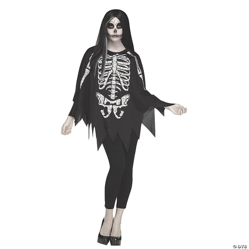 Women's Skeleton Poncho Costume | Costume-Shop.com - image 1