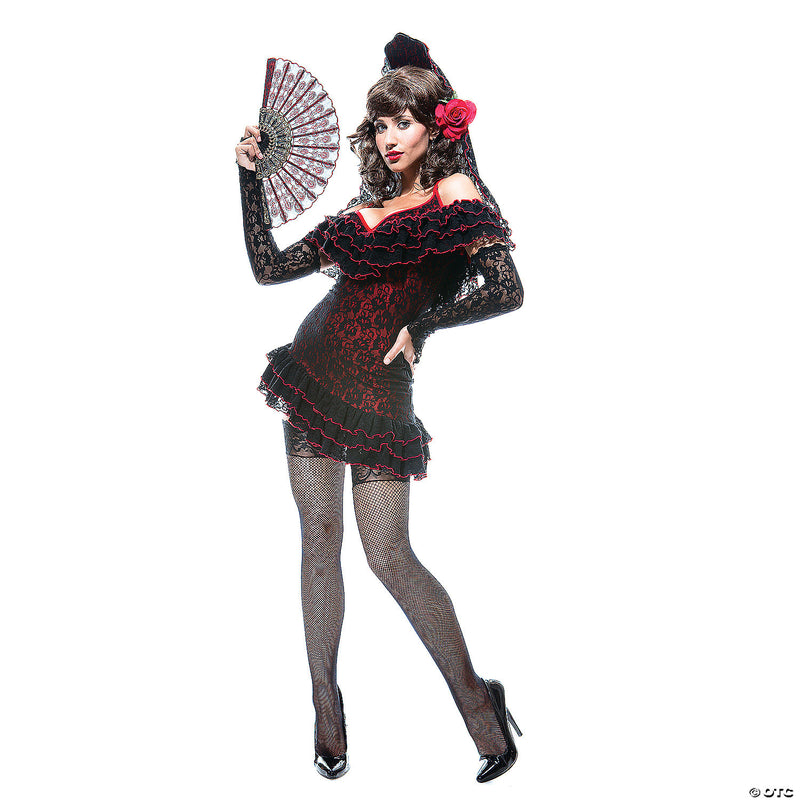 Women's Spanish Dancer Costume X-Small - XSMALL - image 2