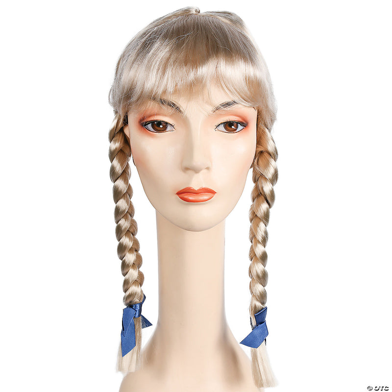 Versatile Braided Wig with Bangs - BLACK - image 3