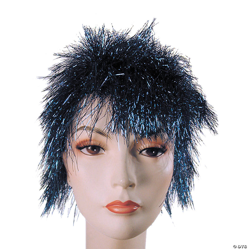 Women's Tinsel Punk Rock Wig - BLUE - image 1