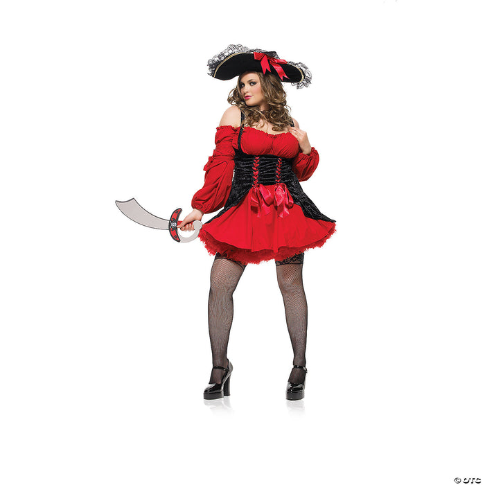 Velvet Vixen Pirate Wench Costume - Sail into Style! 🏴‍☠️💃