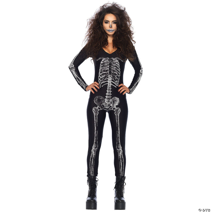 Women's X-Ray Skeleton Bodysuit Costume