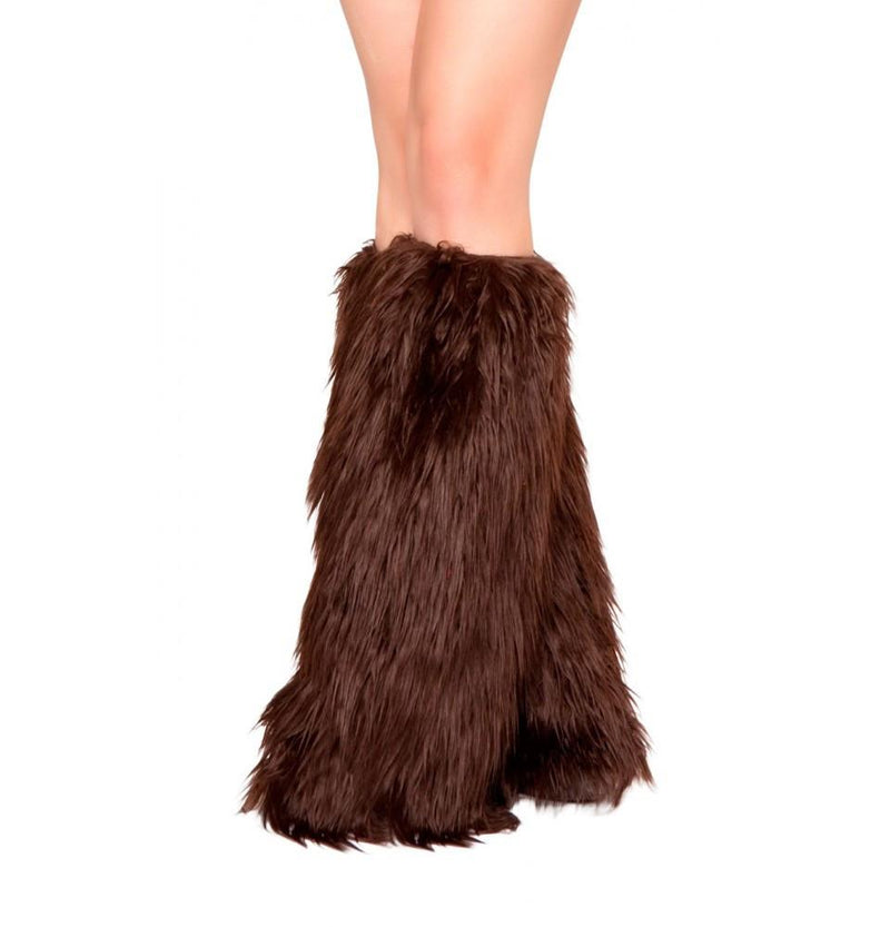 Fur Leg Warmers - White / O/S - image 8