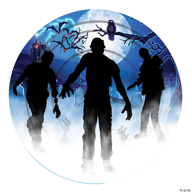 Zombie Party Paper Dessert Plates - 8 Ct. - 9 - image 1
