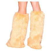 Fur Leg Warmers - White / O/S - image 18