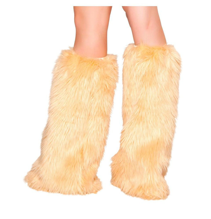Fur Leg Warmers - White / O/S - image 18