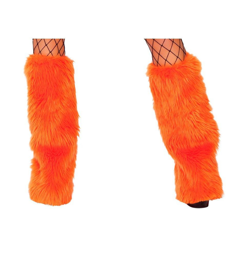 Fur Leg Warmers - White / O/S - image 14