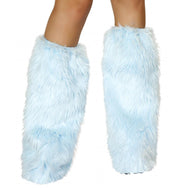 Fur Leg Warmers - White / O/S - image 12