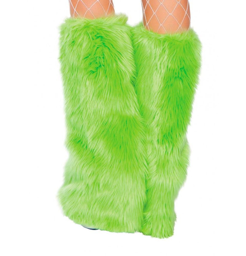 Fur Leg Warmers - White / O/S - image 6
